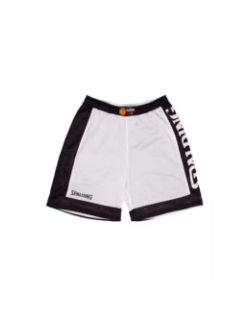 Short de basketball réversible noir blanc - Spalding