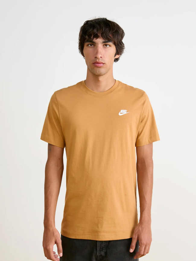 T-shirt nsw club tee logo marron homme - Nike