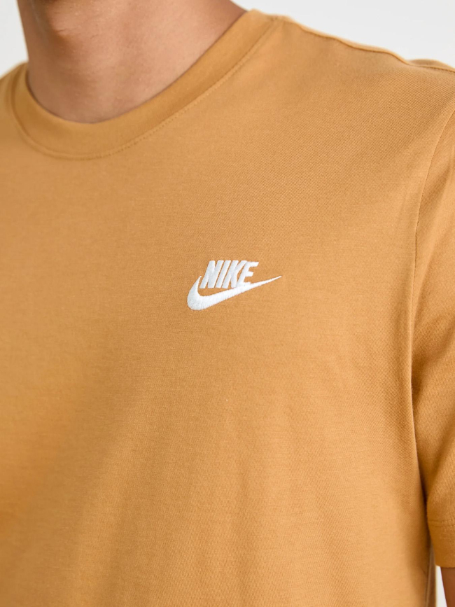 T-shirt nsw club tee logo marron homme - Nike