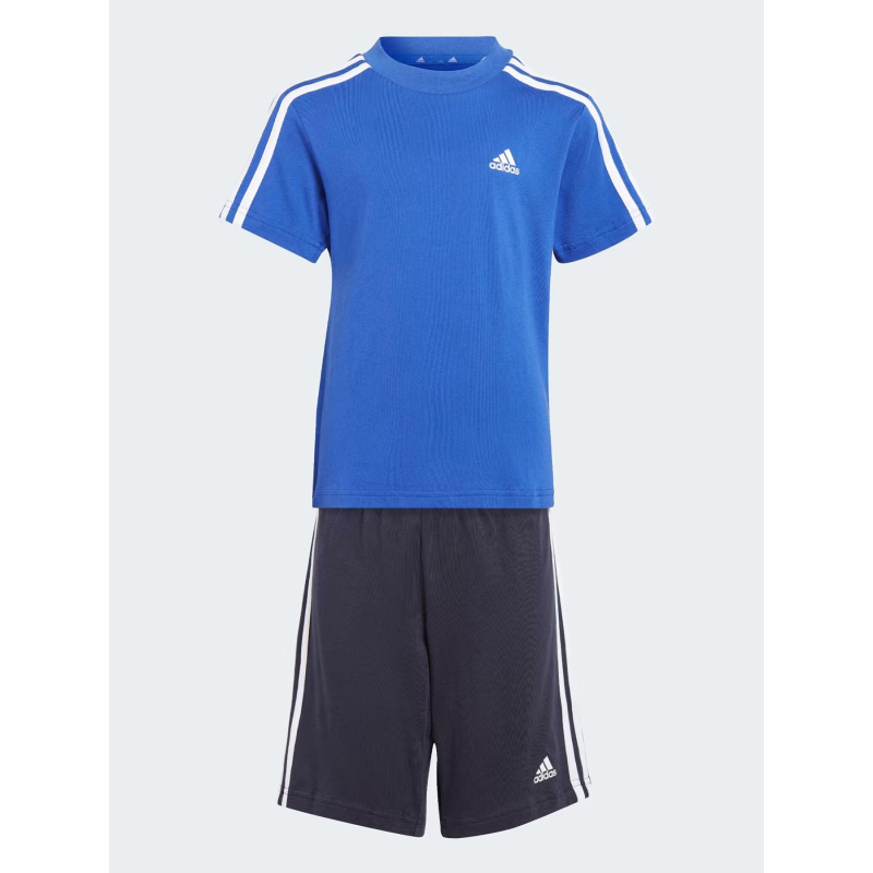 Ensemble de sport t-shirt + short bleu garçon - Adidas