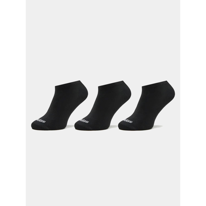 Pack de 3 paires de socquettes lin noir adulte - Adidas