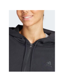 Ensemble sweat zippé jogging noir femme - Adidas