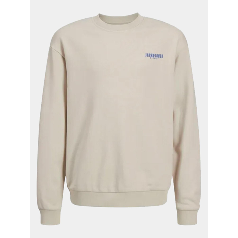 Sweatshirt styd loose graphic beige garçon - Jack & Jones