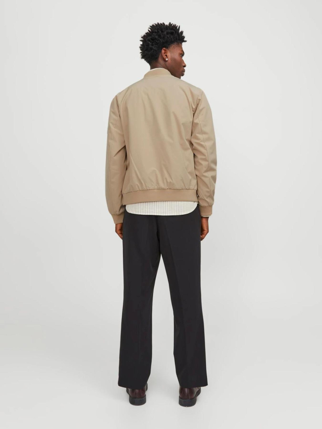 Veste bomber illusion beige homme - Jack & Jones