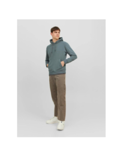 Sweat à capuche star basic uni kaki clair homme - Jack & Jones