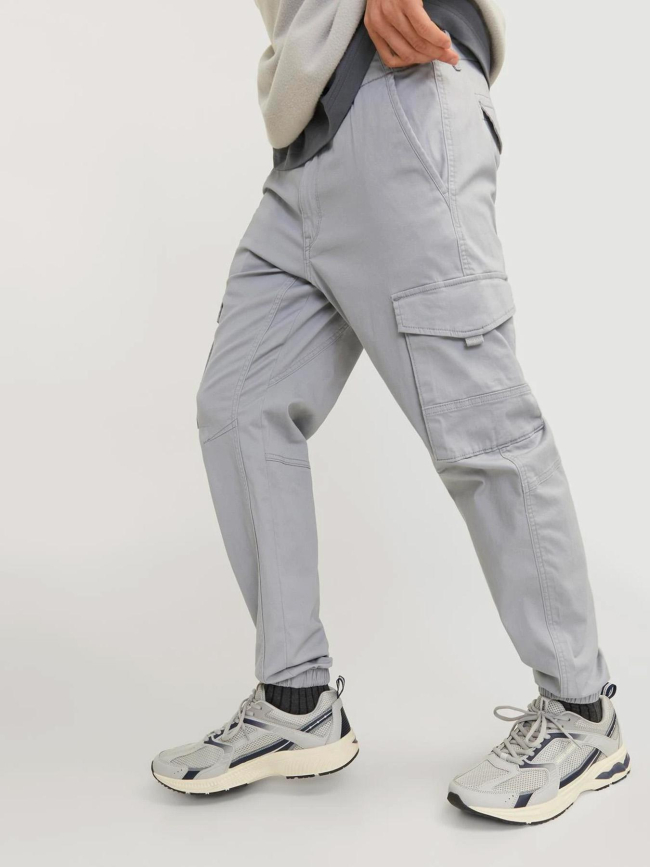 Pantalon cargo paul flake gris clair homme - Jack & Jones