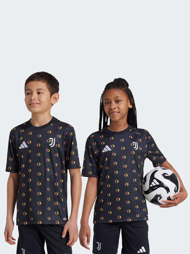 Maillot d'échauffement Juventus noir enfant - Adidas