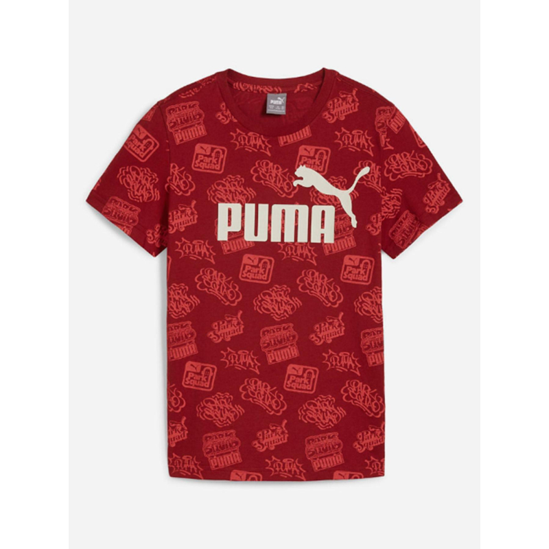 T-shirt imprimé park squad rouge enfant - Puma