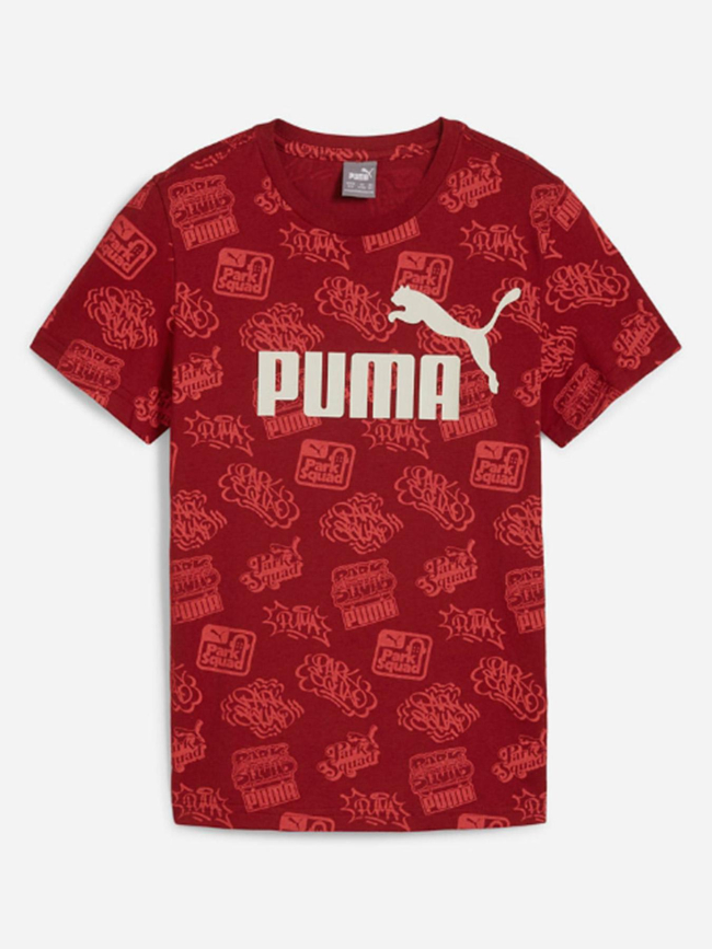 T-shirt imprimé park squad rouge enfant - Puma