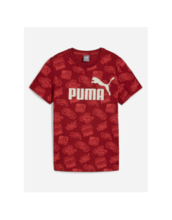 T-shirt imprimé park squad rouge enfant - Puma