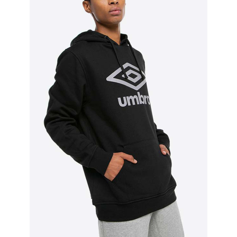 Sweat à capuche bas net noir homme - Umbro