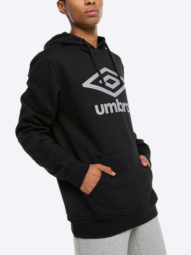 Sweat à capuche bas net noir homme - Umbro