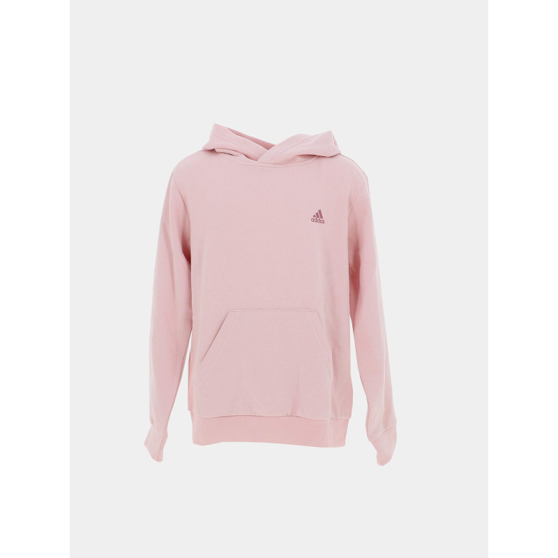 Sweat à capuche logo rose fille - Adidas