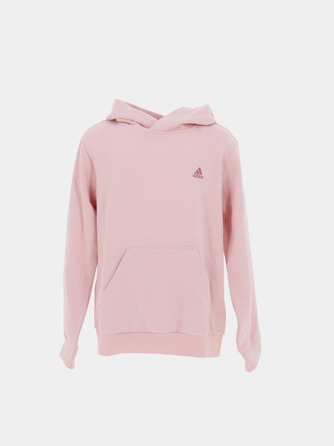 Sweat à capuche logo rose fille - Adidas