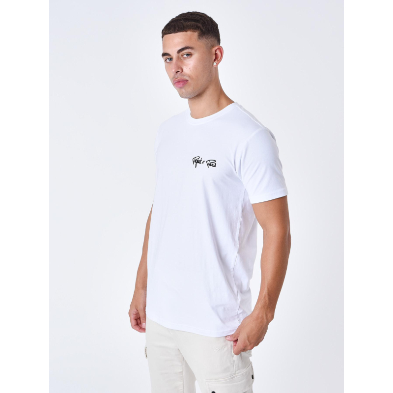 T-shirt brodé logo blanc homme - Project X Paris