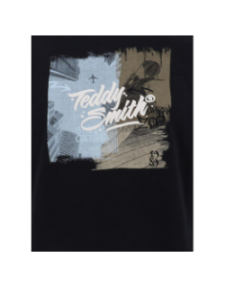 T-shirt t-boy mc jr noir garçon - Teddy Smith