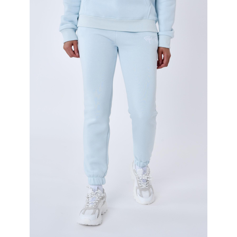 Jogging uni signature bleu ciel femme - Project X Paris