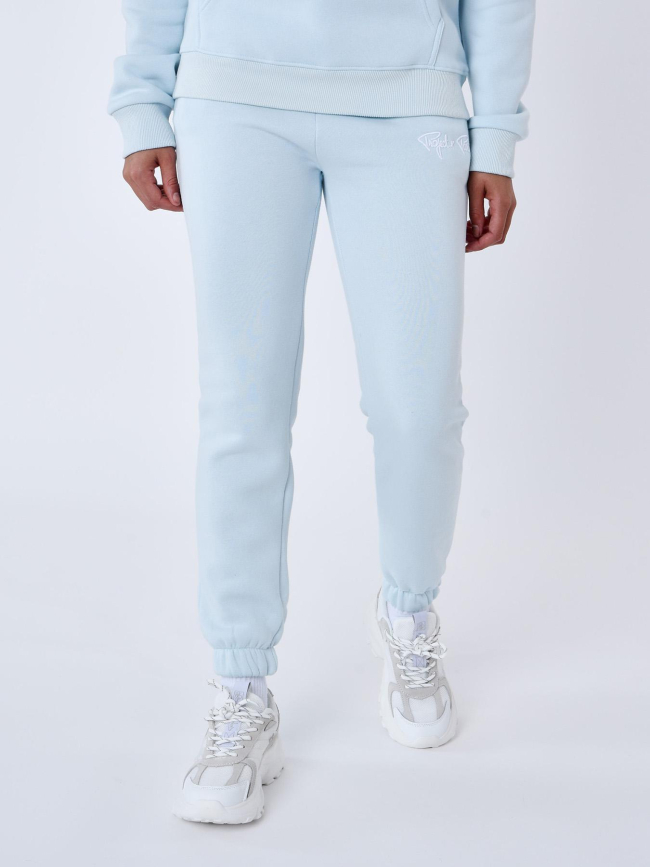 Jogging uni signature bleu ciel femme - Project X Paris