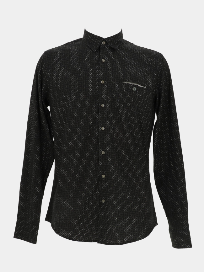 Chemise manches longues lecafe noir homme - Benson & Cherry