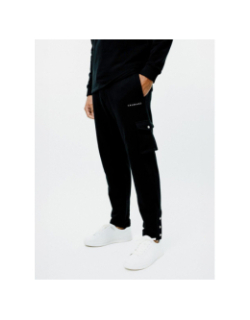 Pantalon cargo logo noir homme - Chabrand