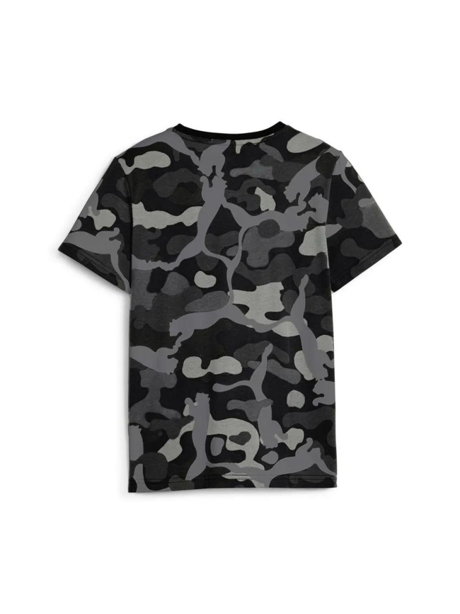 T-shirt camouflage noir gris garçon - Puma