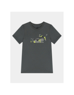 T-shirt logo camouflage gris garçon - Puma