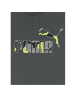 T-shirt logo camouflage gris garçon - Puma