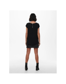 T-shirt vic solid top noir femme - Only