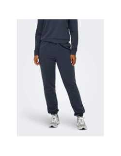 Jogging uni comfort brush bleu marine femme - Only