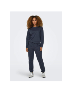 Jogging uni comfort brush bleu marine femme - Only