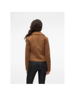 Veste perfecto suédine jose marron femme - Vero Moda