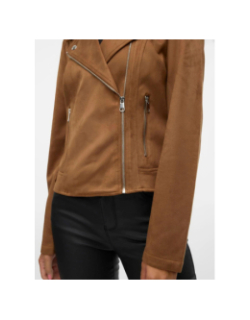 Veste perfecto suédine jose marron femme - Vero Moda