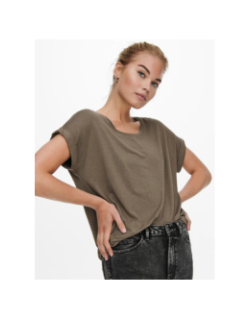 T-shirt ample moster kaki femme - Only