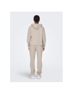 Sweat ample comfort brush beige femme - Only