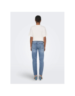 Jean droit taille haute emily life bleu femme - Only