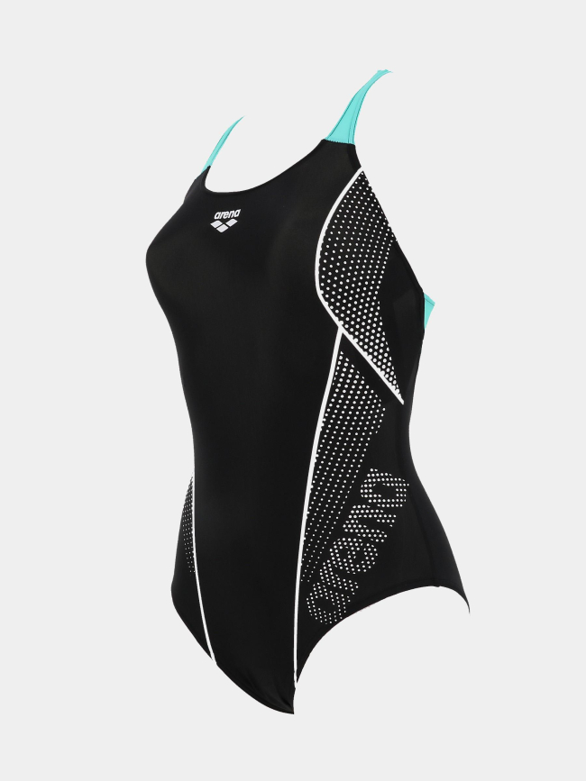 Maillot de bain une pièce symmetrical noir femme - Arena