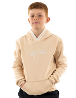 Sweat à capuche logo beige enfant - Project X Paris