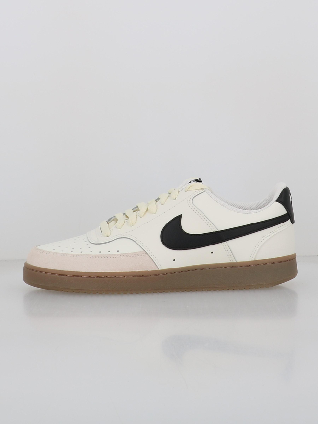 Baskets court vision blanc écru noir homme - Nike