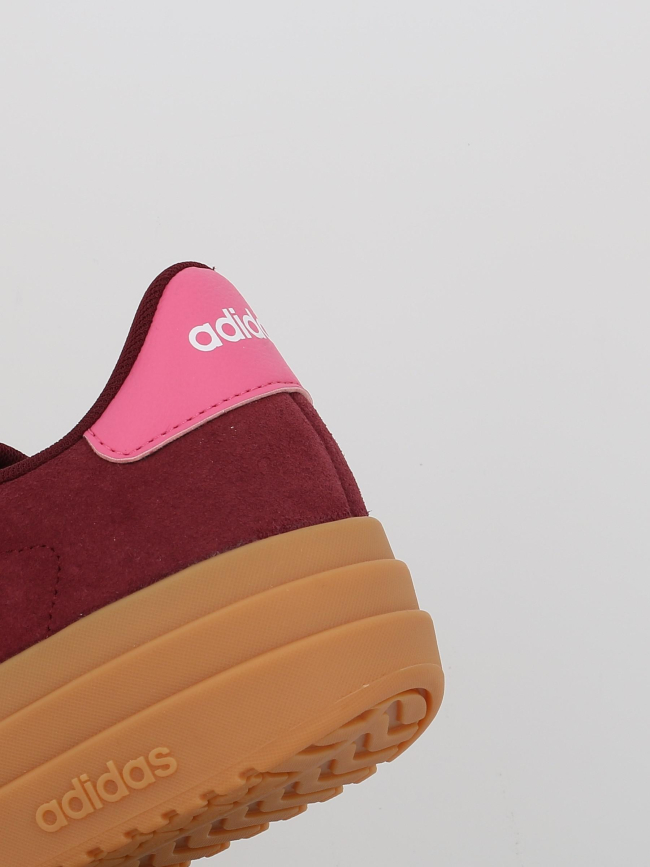 Baskets à plateforme vl court bold bordeaux femme - Adidas