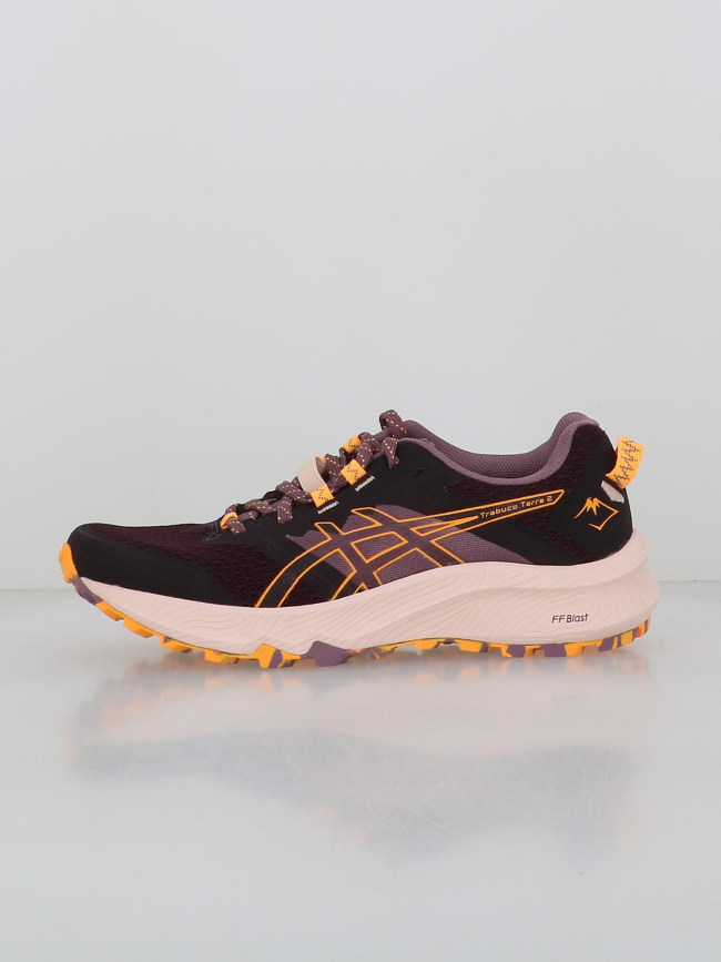 Chaussures de trail trabuco terra 2 noir violet femme - Asics