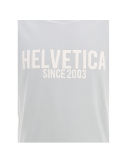 T-shirt manche courte malcom bleu homme - Helvetica