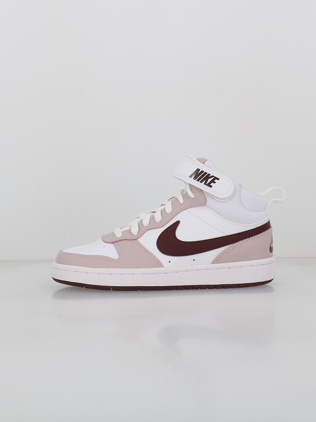 Baskets montantes court borough blanc violet enfant - Nike