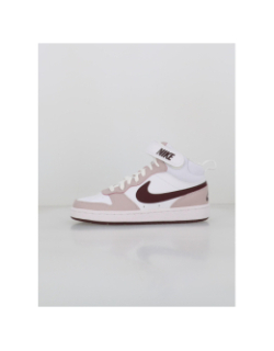 Baskets montantes court borough blanc violet enfant - Nike