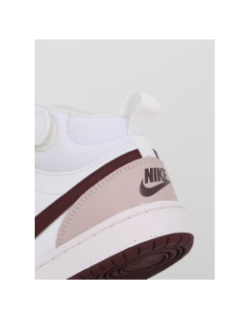 Baskets montantes court borough blanc violet enfant - Nike