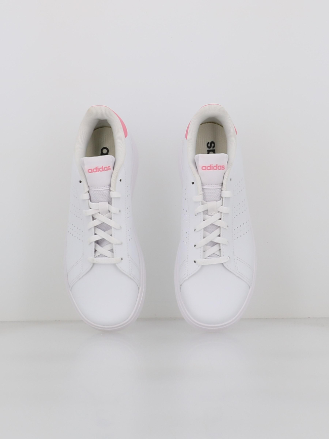 Baskets advantage base 2.0 blanc rose fille - Adidas