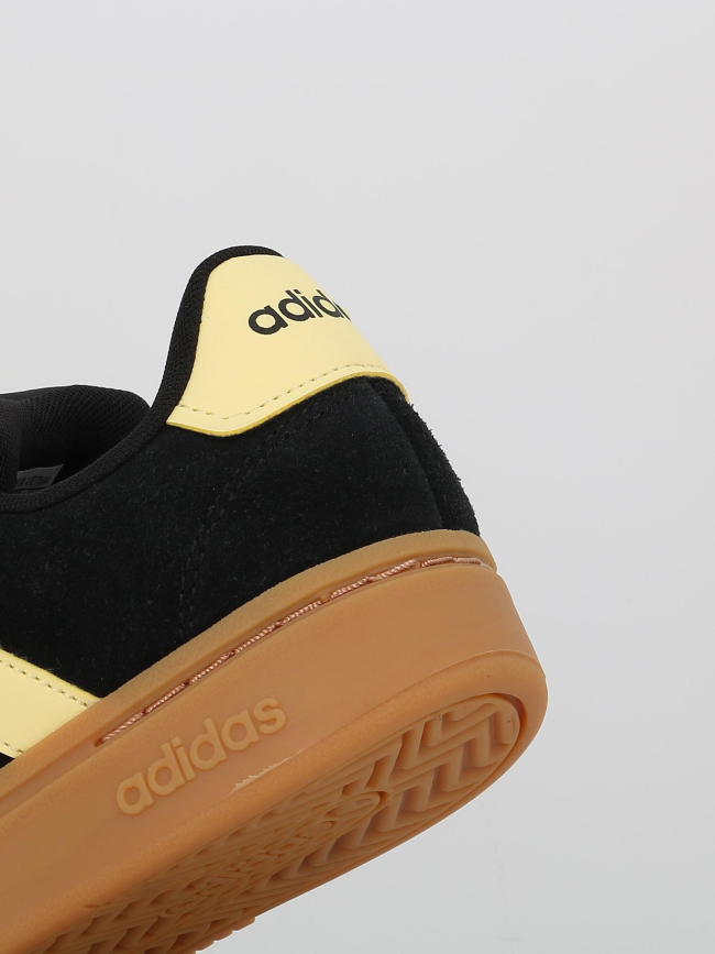 Baskets grand court alpha noir jaune femme - Adidas