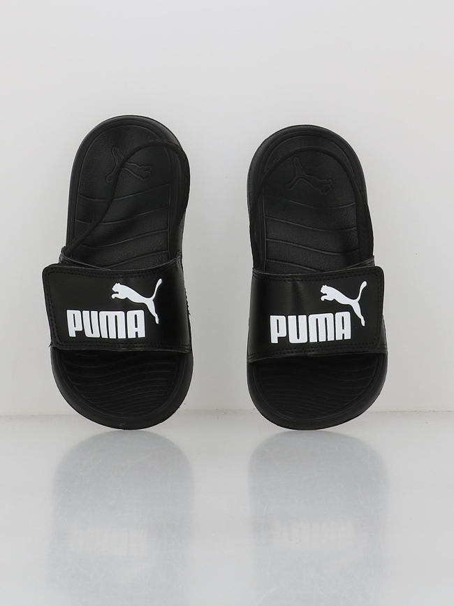 Claquettes popcat strap avec lanière enfant noir - Puma