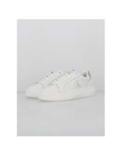 Baskets chunky cupsole blanc argent femme - Calvin Klein Jeans