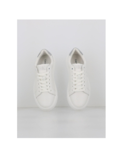 Baskets chunky cupsole blanc argent femme - Calvin Klein Jeans