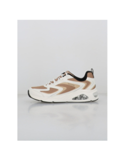 Baskets tres-air uno street blanc beige femme - Skechers